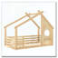 House Floor Bed with Window and a Small Shelf-501049950-501049951
