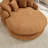 53" Chenille Barrel Chair, Oversized Round Chaise Lounge Single Sofa Chair With Pillows-1377426830
