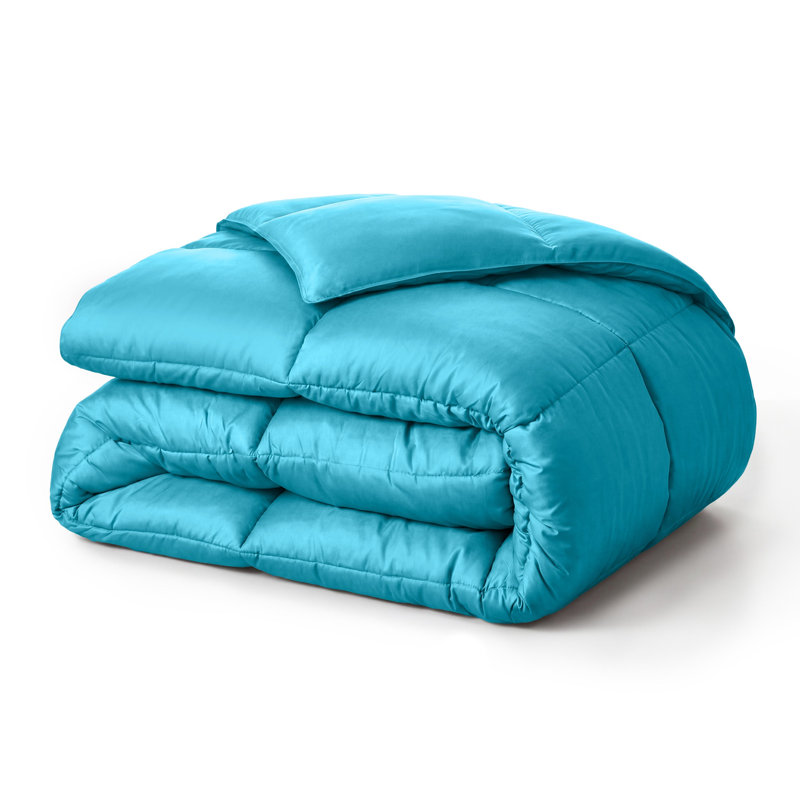 All-Season Reversible Down Alternative 100% Microfiber Comforter, Winter Blue, Twin/Twin XL Comforter