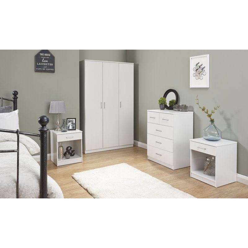 Charents Piece Bedroom Set, White