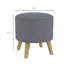 Repose-pieds avec rangement, repose-pieds rond et tabouret