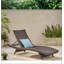 Chaise longue en osier Salem