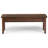 Artisan 46"W Solid Wood Transitional Coffee Table with 2 Drawers, Open Shelf and Square Brushed Nickel Knobs-1051614327