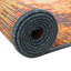 Tapis d'intérieur / extérieur en polypropylène brun / orange tissé à la machine 4 pi 1 po-1048967252