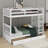 Twin Over Twin Bunk Bed With Ladders And Drawers-424441333