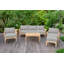Monterey Outdoor Teak Conversation Set-811188839-847976550