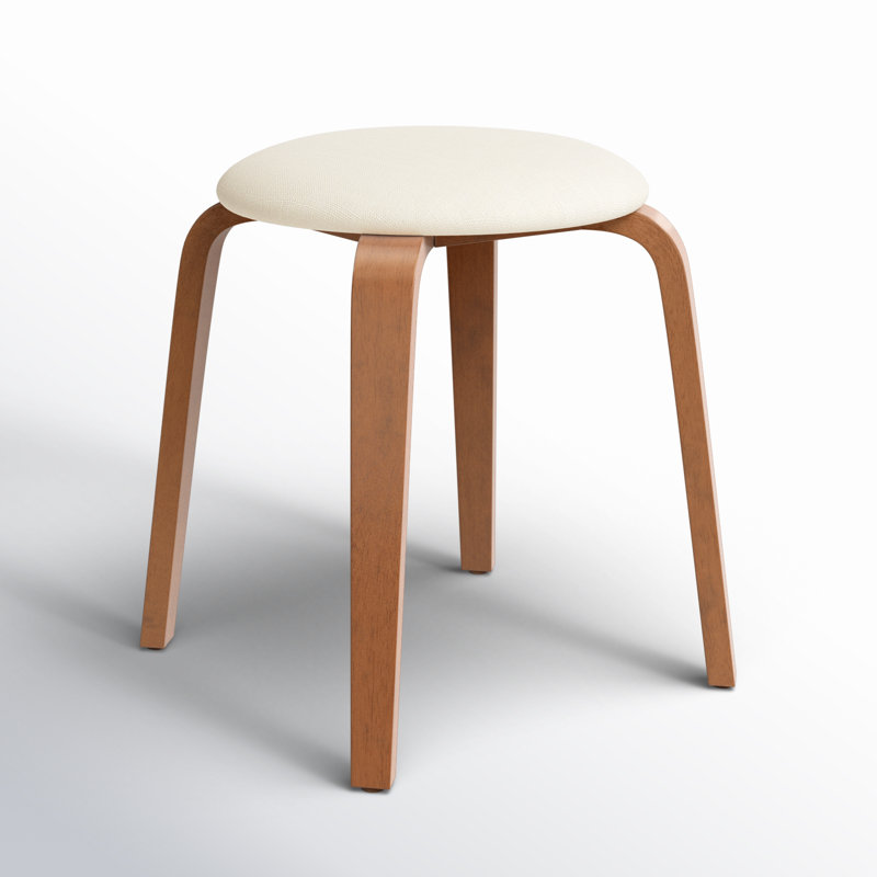 Navid Stackable Accent Stool, Walnut