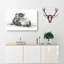 Rear of a Cow by Jean Bernard - Wrapped Canvas Drawing Pint - Wrapped Canvas-55322512