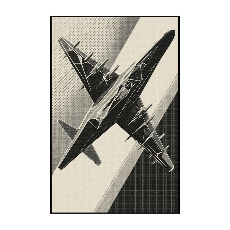 Tapis géométrique beige beige et noir pour parachutiste lavable à la machine, 2 x 4