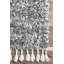 Tapis gris à poils longs tissé à la machine Kinard-1160854033