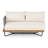 Braylon Outdoor 4-Piece Acacia Wood Woven Rope Conversation Set With Cushions (Table Not Included)