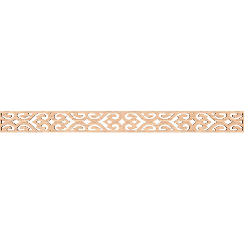 Moulure de chantournage Keene, Chêne rouge, H 4 po x l 46,375 po x P 0,375 po