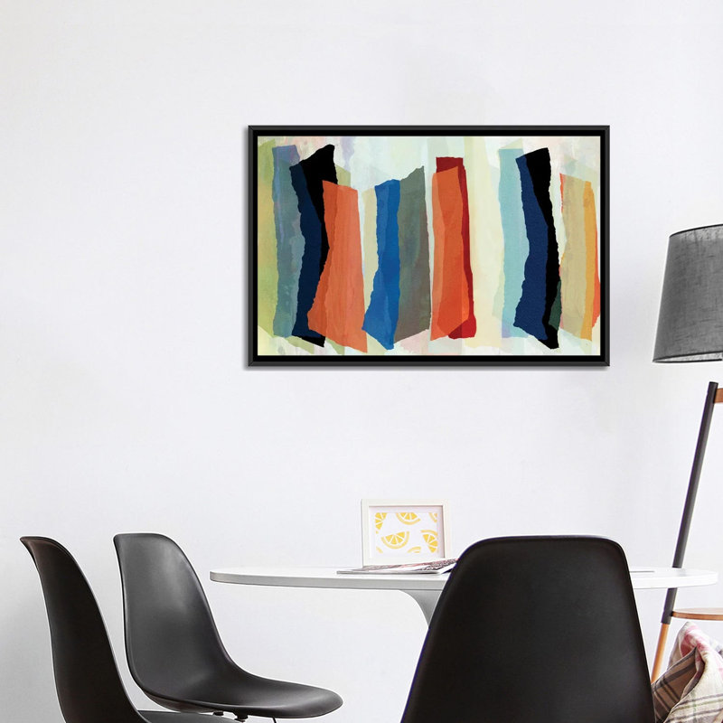 Scattered Rainbows - Framed Wall Art Print, 26" H x 40" W, Black, Framed Print without Mat