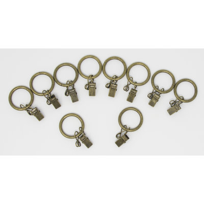 Mccann Metal Curtain Ring, Fit up to 3/4" Rod