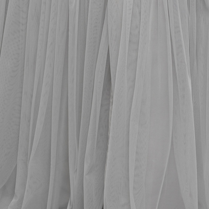 Whisper Tailored Bed Skirt, Queen, Gray