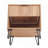 Dumbo 20" Fluted Nightstand In Golden Brown (1-Drawer)-1086365378