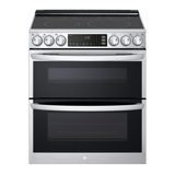 LG 7.3 cu. ft. Smart Electric Double Oven Slide-in Range with InstaView, ProBake Convection, Air Fry, and Air Sous Vide