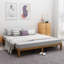 Grand lit plateforme en bois