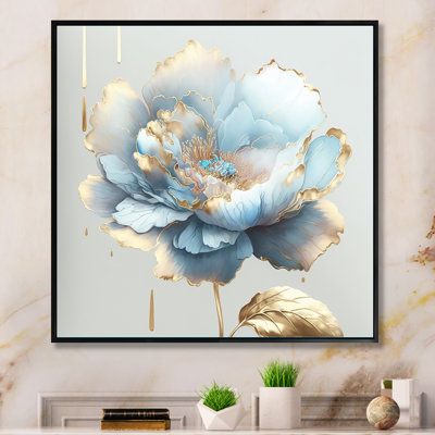 " Chic Blue Blooming Flower II "