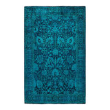 Overyed One-of-a-Kind Rectangle 4'2" X 6'3" Hand Knotted Area Rug