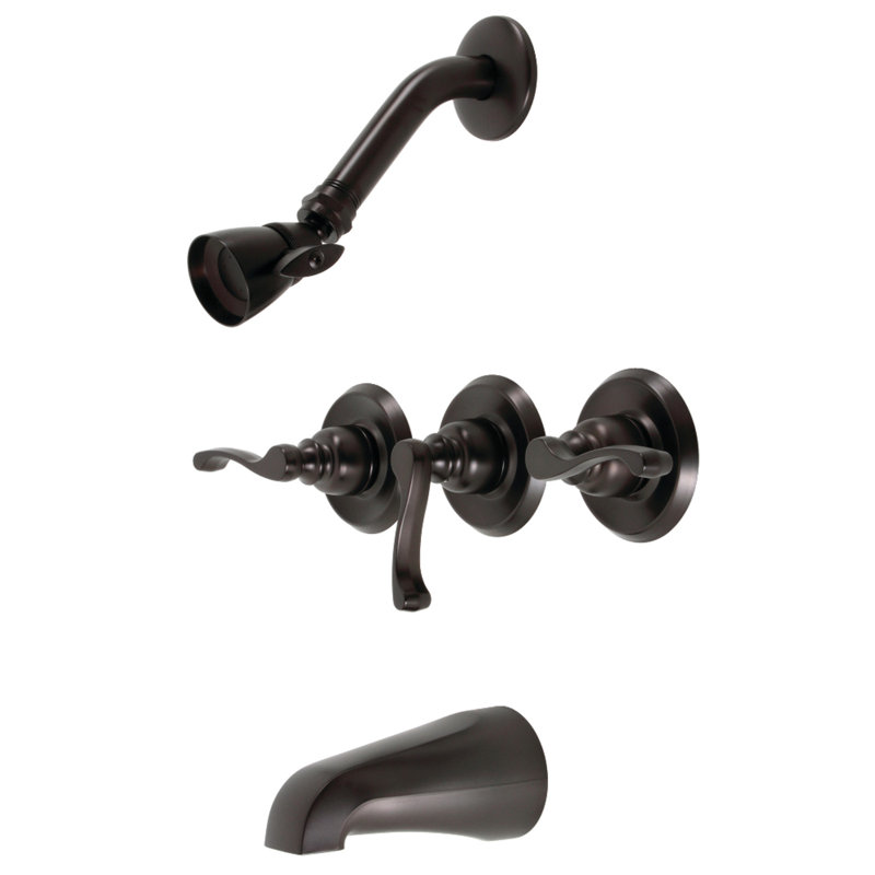 Robinet de baignoire et douche Duchess, Bronze huilé