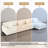 4 - Piece Upholstered White Faux Rabbit Fur Flannel Modular Sectional Sofa with Armrests & Throw Pillows-2067417775