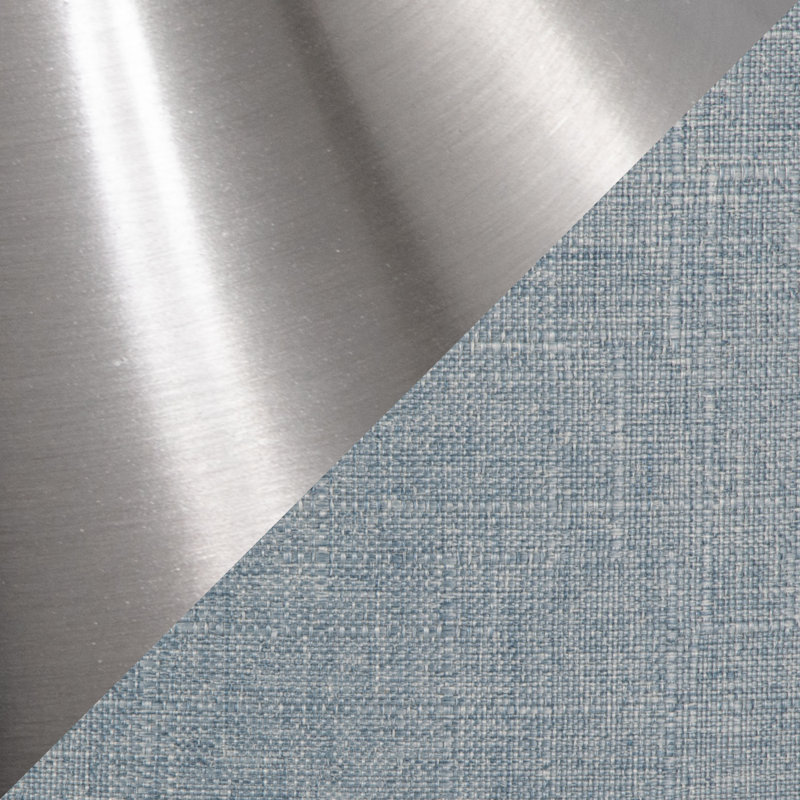 Ensemble de lampes de table Pennsylvania, Nickel brossé, Bleu poudreux