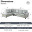 Canapé modulaire en cuir 2 pièces Bawan-2074801190-2074801168