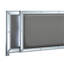 Lit double (matelas non inclus), argent