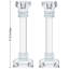 Ensemble de 2 bougeoirs coniques en cristal-70774290