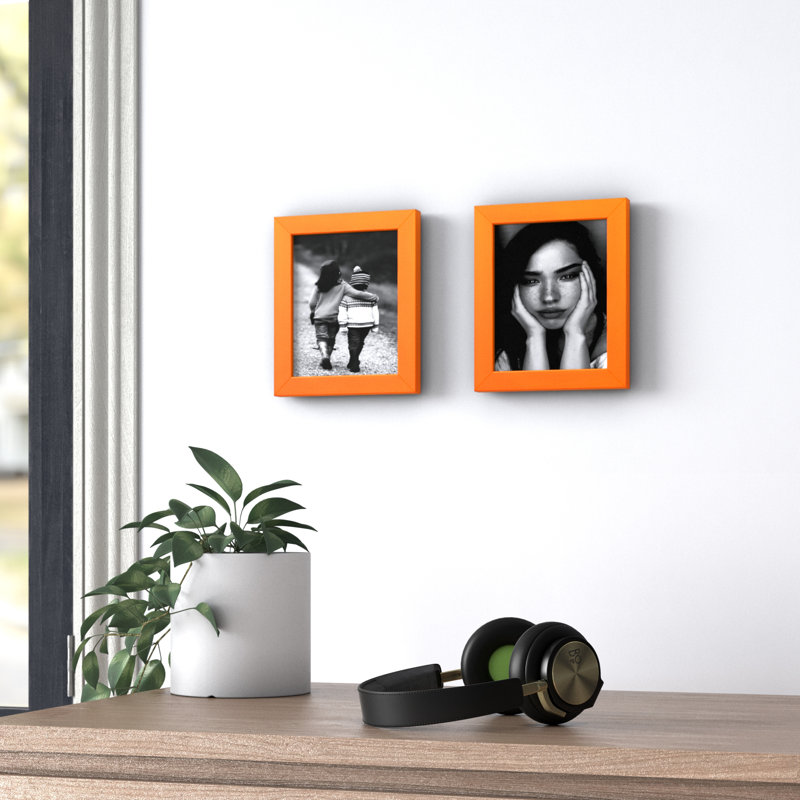 Ensemble de cadres photo Fernald, Orange, 5 po x 7 po