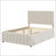 Lit plateforme double tapissier avec lit gigogne simple et 3 tiroirs