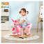 Cheval Qing musical en peluche avec 32 chansons, jouet rose pour tout-petit
