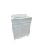 Base de meuble-lavabo simple SmartFold de 23 po seulement en blanc