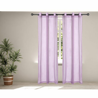 Paire de rideaux transparents avec œillets Hayneville