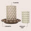 Ensemble de 3 vases cylindriques Petra-17052718