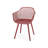 Outdoor Poppy Chair: Weather-, Stable, Red Polypropylene, 23.2 In.D X 21 In.W 32 In.H, Minimalist Chair For Space: Modern, In.H-267229988