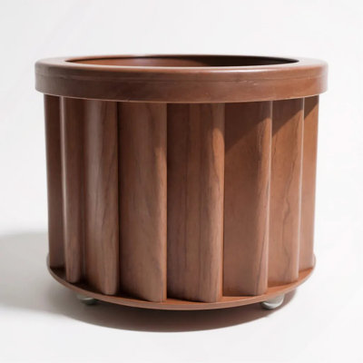 Jardinière ronde MD - Brun foncé