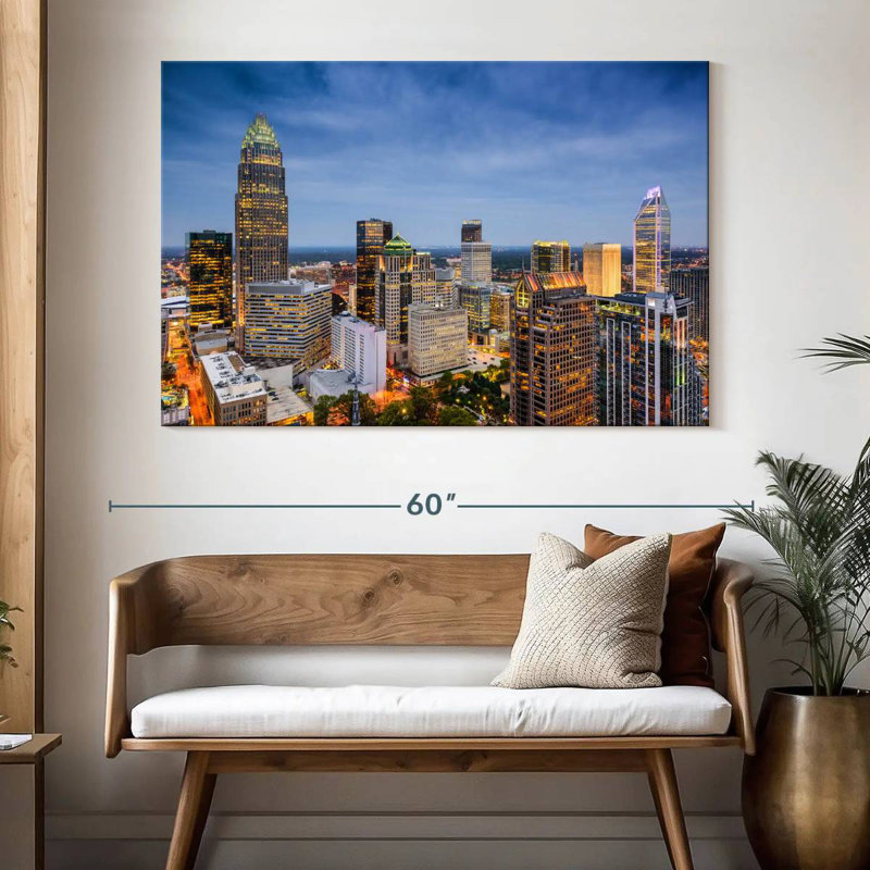 Hannes Charlotte Uptown Skyline, H 34 po x l 51 po