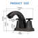 Centerset Bathroom Faucet with Drain Assembly