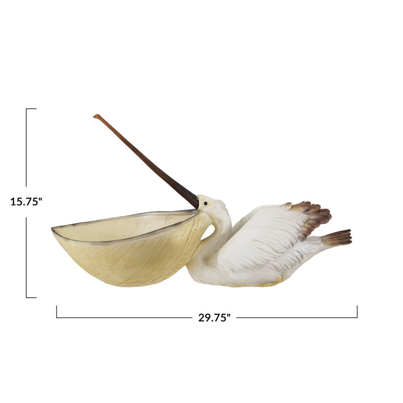 Decorative Resin Pelican Container