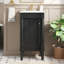 Armoire de salle de bain de style français 18 po avec rangement, solution pour petit espace avec lavabo en céramique, tablette réglable, charnières à fermeture en douceur-126232814