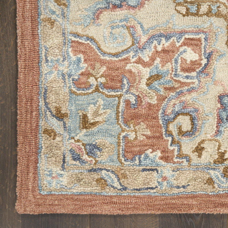 Tapis ivoire rétro 8 pi 6 po x 11 pi 6 po Nourison Maison, Rouille ivoire, Rectangle 11 pi 6 po x 8 pi 6 po