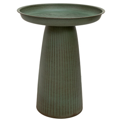 Gleeful Garden Metal Outdoor Bird Bath
