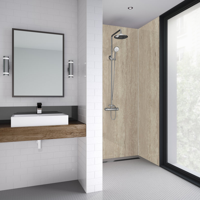 120mm W x 242mm H Decorative Wall Panel with Glass