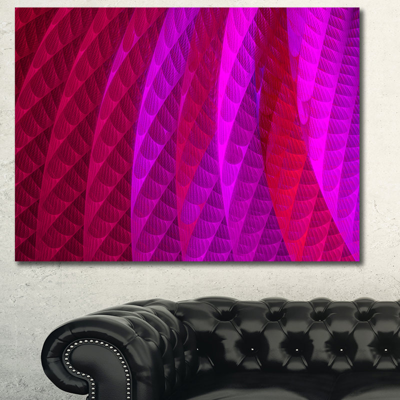 « layered rose psychédélique design », impression sur toile, H 30 po x l 40 po x P 1 po