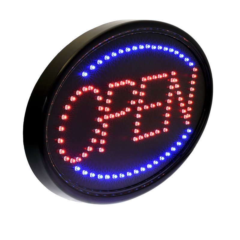 Text & Numbers Themed LED Sign, 23" H x 14" W x 1" D