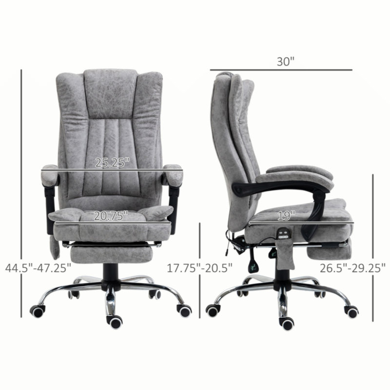 Fauteuil de bureau inclinable à dossier haut Vinsetto