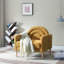Upholstered Linen Accent Chair-610868831