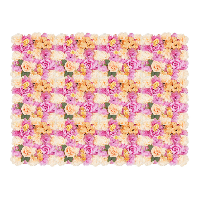 12 panneaux muraux de fleurs artificielles pour décors de mariage